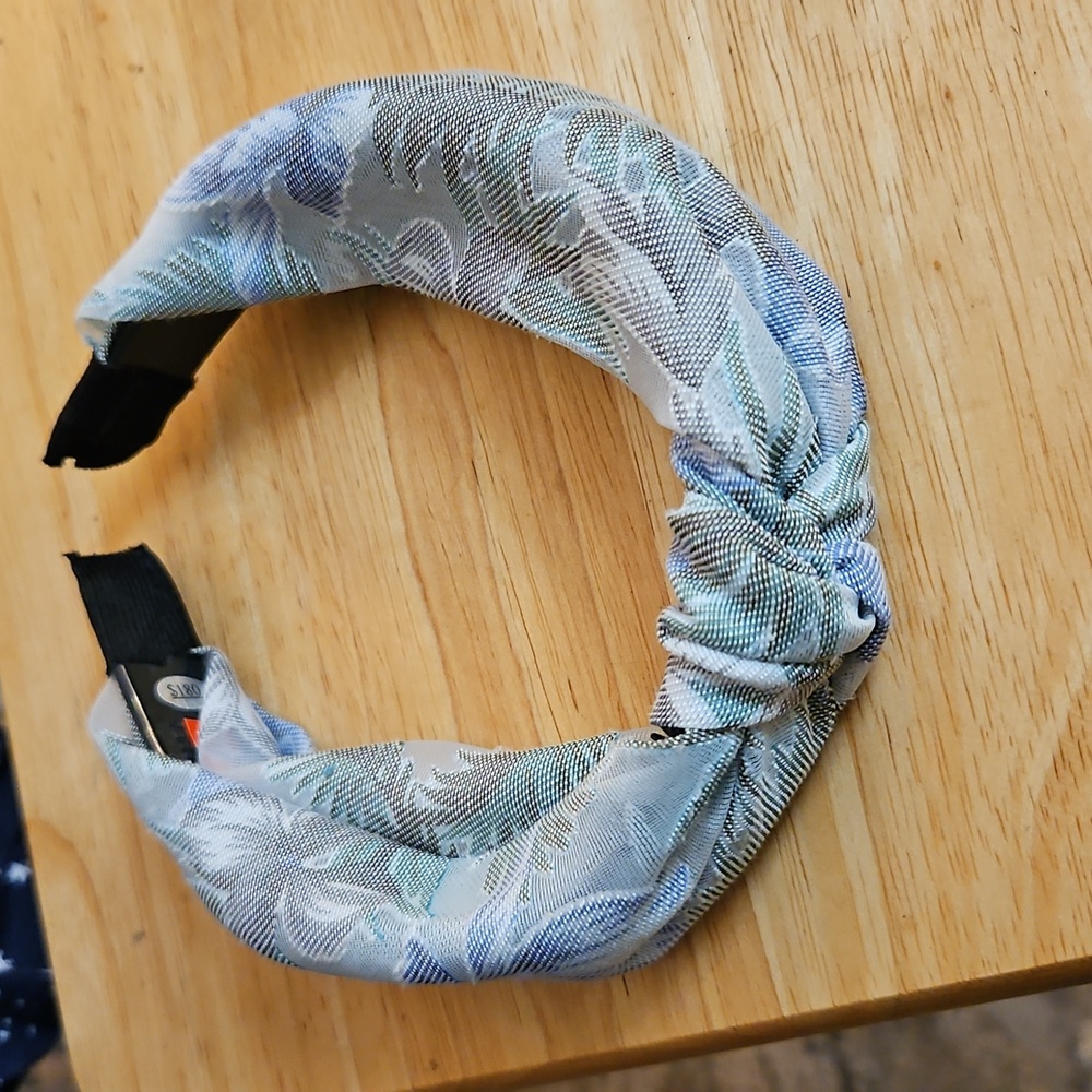 Floral Blue Headband